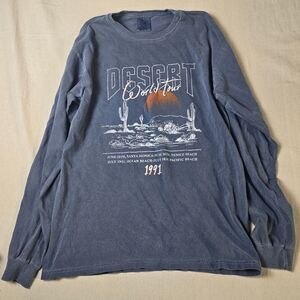 Desert T-Shirt Women Medium Cropped Graphic Print‎ Social Culture World Tour